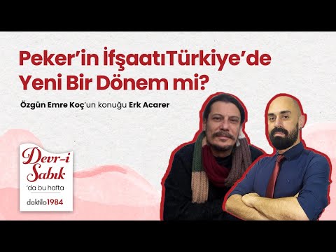 Peker’in İfşaatı Türkiye’de