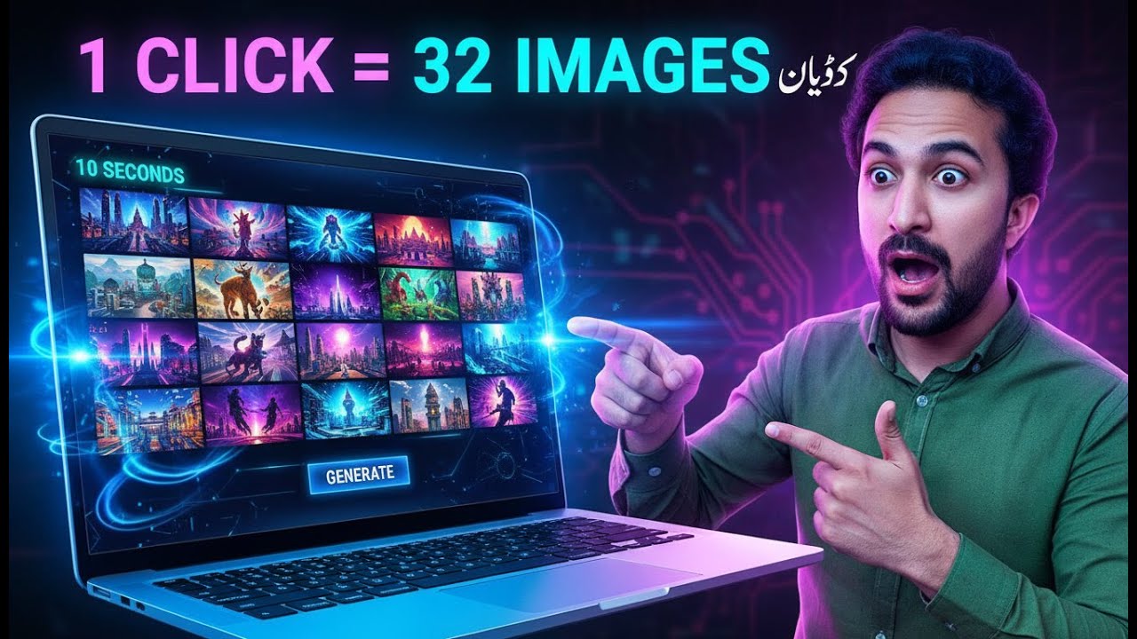 1 click = 32 images | bulk ai image generator Tool | Best Ai photo creator | Ai image tool