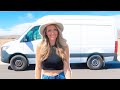 I BOUGHT A VAN! 🚐  Sprinter Van Conversion (driving it off the lot) *Solo Female Van Life*