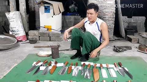 Nhà có nhiều mẫu dao đẹp rèn từ vòng bi