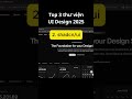 Top 3 thư viện UI phổ biến 2025 #shorts