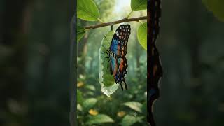 Caterpillar to Butterfly 3D Animation