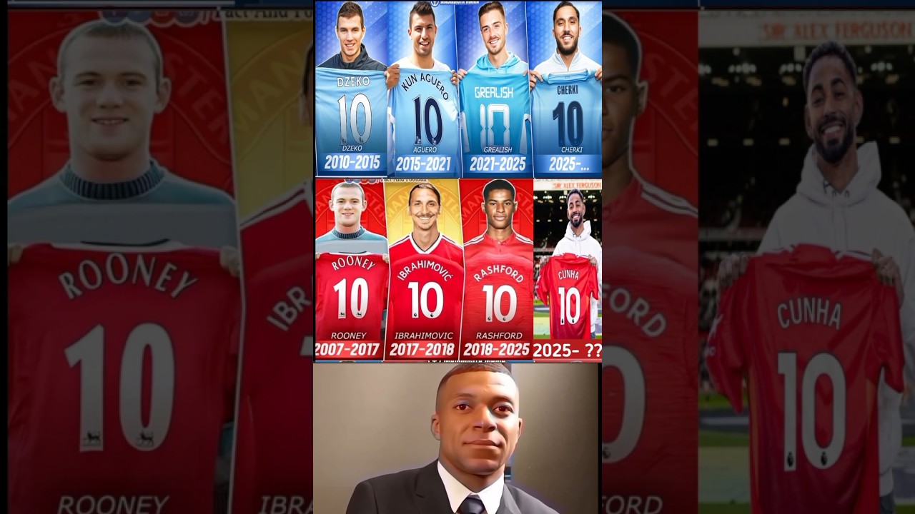 Number 10 Evolution In  Man City Vs Man United