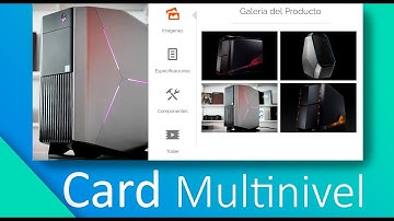 Como hacer una Card / Tarjeta multinivel | Html5 - Css3 - JQuery | Muy fácil