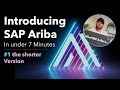 Explaining sap ariba to beginners in under 7 minutes  sap ariba core modules for s2p processes