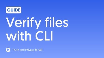 Verify a file signature on CLI