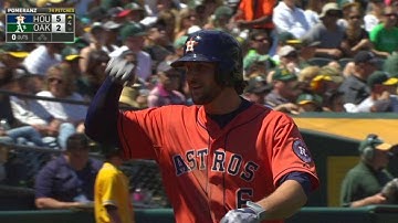 HOU@OAK: Marisnick pads the lead with a two-run shot