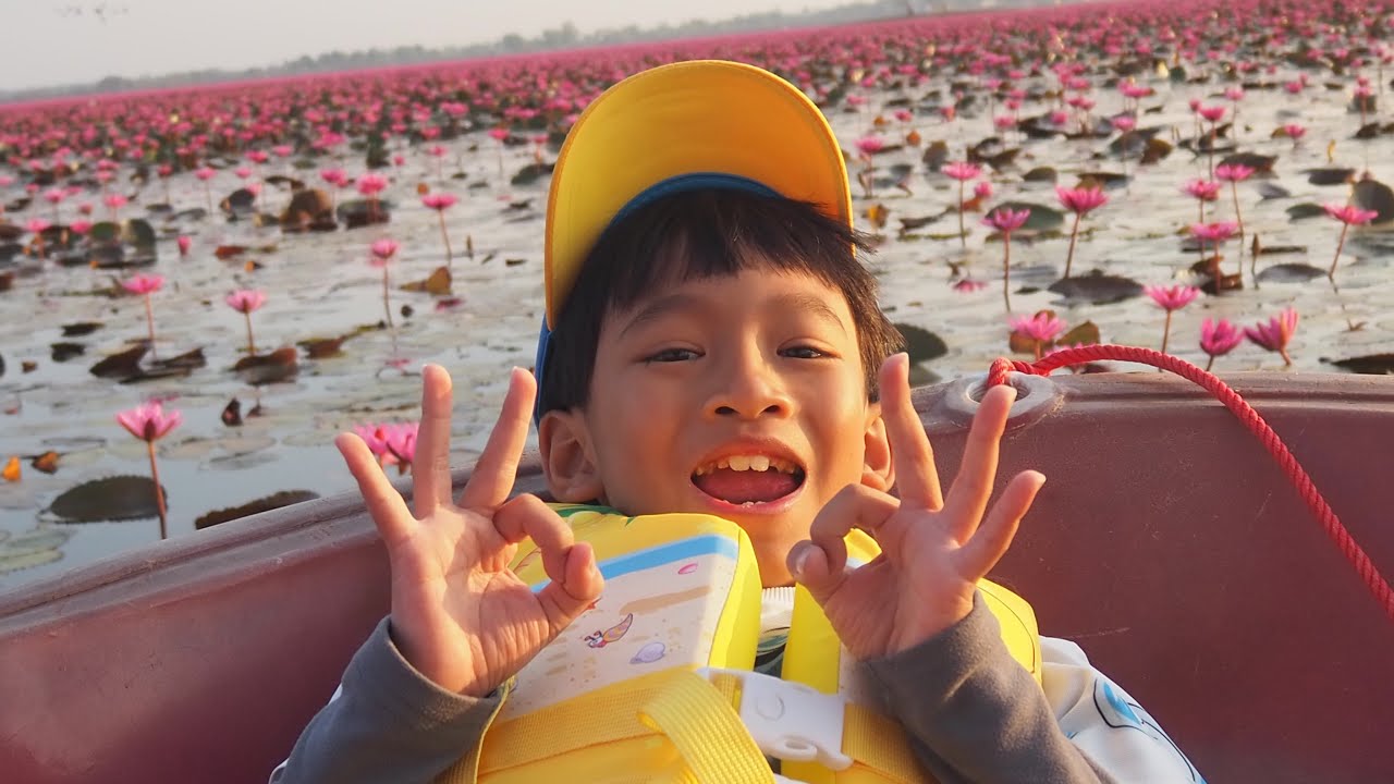 ไปดูดอกบัวแดงที่กุมภวาปี อุดรธานีคับ