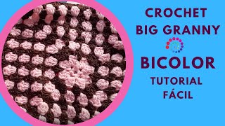 Actualizado Cómo Tejer Granny Square Básico Fácil Bicolor Ganchillo - Crochet Principiantes