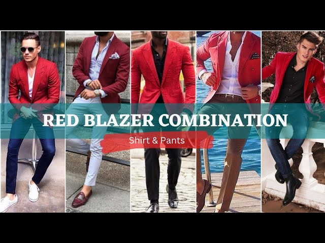 Which colour of formal pants should I wear on printed red blazers for going  out in a wedding  FashionTrends  Quora