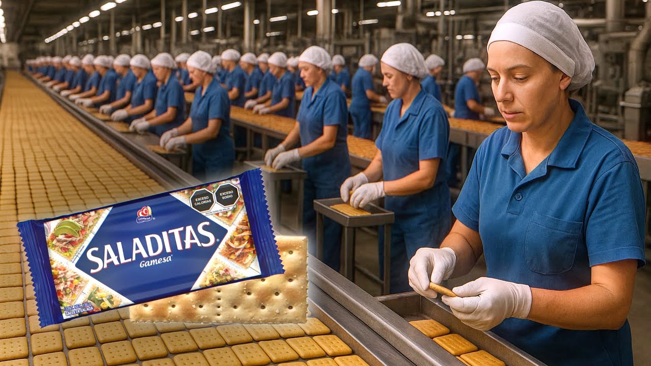 ¡Asi se PRODUCEN las galletas SALADITAS! | PASO A PASO