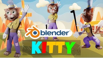 KITTY Blender Animation : Create Animation in Blender | Blender Tutorial | 3D Animation