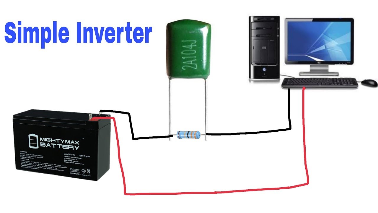 How to make amazing simple inverter simple electronic - YouTube