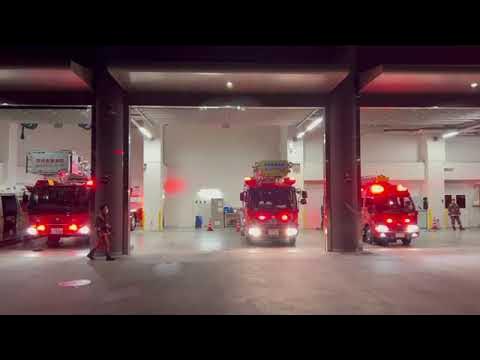 救助現場から帰署!河内長野市消防本部の全隊点検!!迫力のある点検風景をご覧あれ YouTube