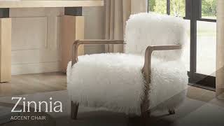Zinnia Faux Fur Accent Chair
