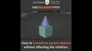 How to Transform only Parent Objects in Blender