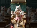 Stylish Kitten Dance Break - Toddler Fashion Meets Street Vibes #cat #catshorts #shorts #shortsfeed