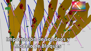 Importación de Sondeos y Modelo de Bloques en RECMIN