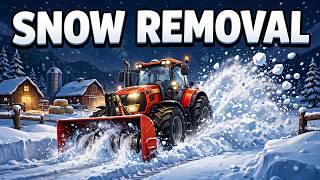 Clearing Snow Is So Satisfying #farmingsimulator25 #fs25 #snowremoval #winter#fyp#viral #foryou#snow screenshot 4
