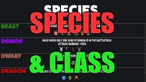 Auto Chess Dota  Fiz Tutorial 3: Heroes Class and Species Basic for beginners (Guide)