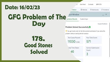Good Stones || C++ || GFG Daily Problem