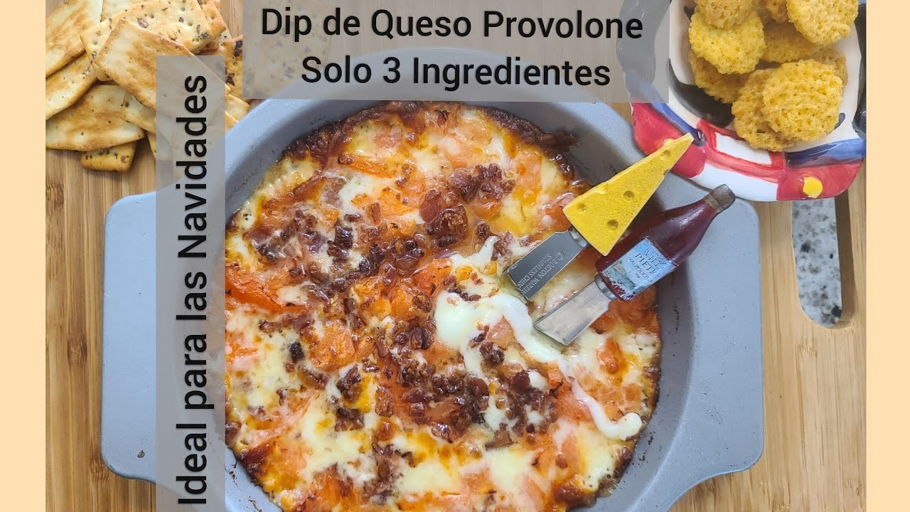 Dip de Provolone al Horno.Solo 3 Ingredientes. lowcarb keto YouTube