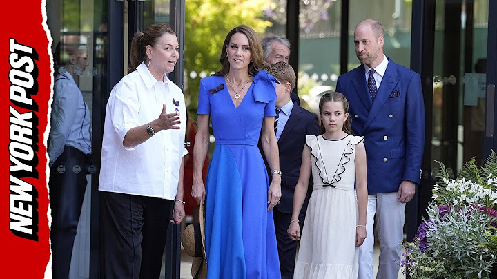 Prince William and Princess Kate arrive at Wimbledon final
