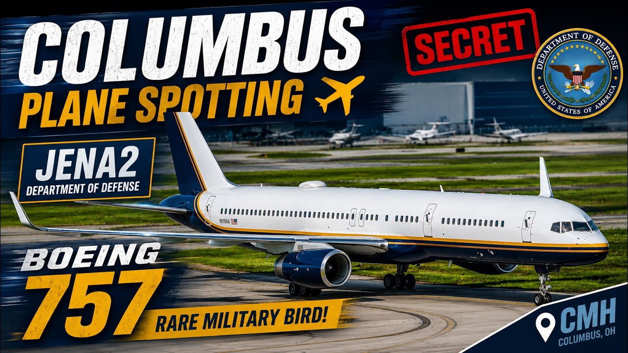 米空軍★US.AIR.FORCE★第9戦術航空コマンド★七宝製スコードロン ✈️ The SECRET DoD Boeing 757 at Columbus! (JENA2 Spotted) Navy P