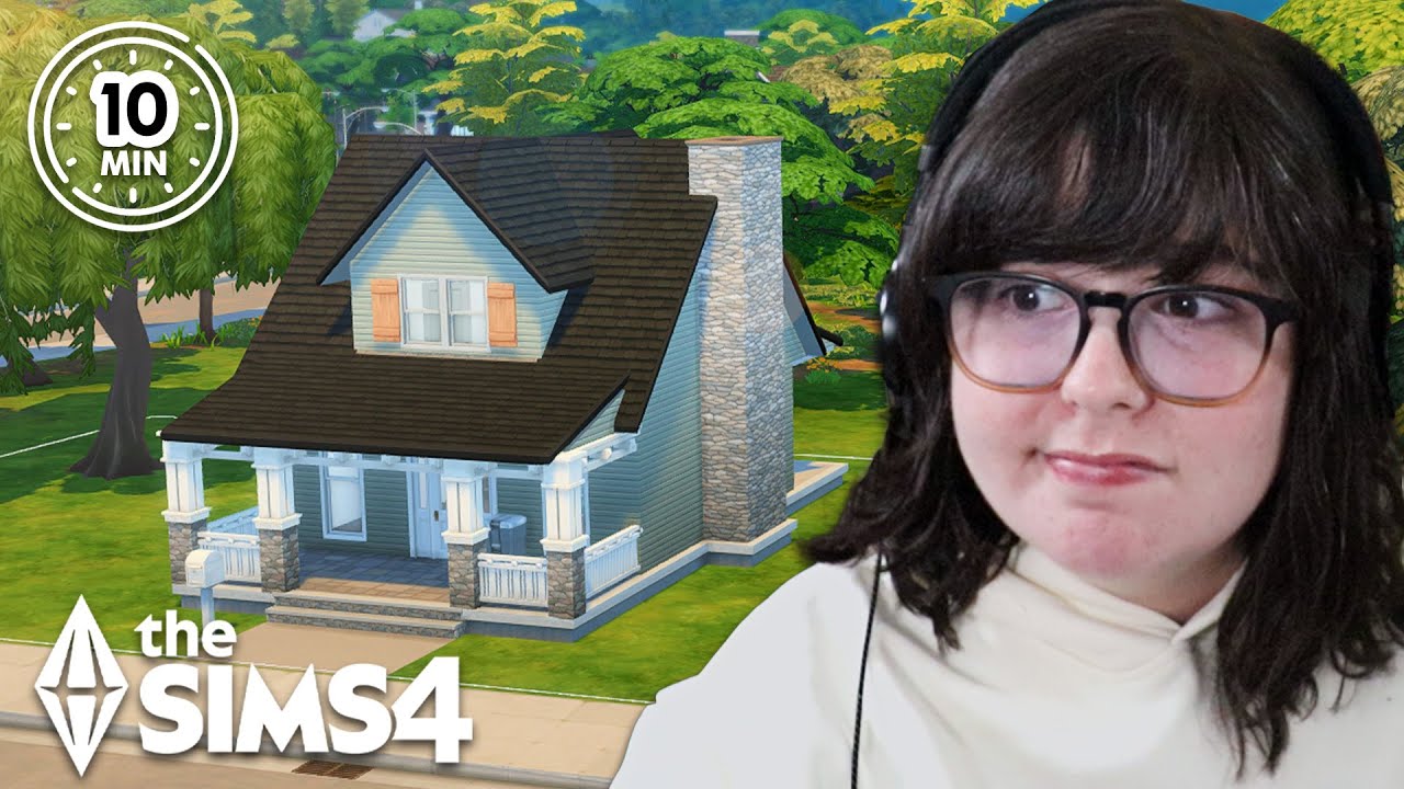 Can I build a house in The Sims 4 in ONLY 10 Minutes? ⌛ - YouTube