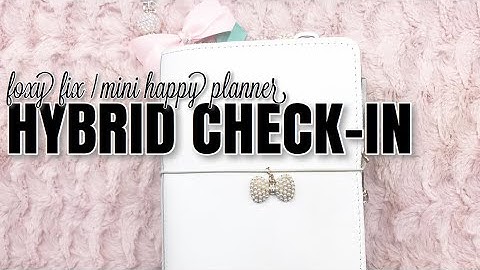 My Mini Foxy Fix / Happy Planner Hybrid CHECK IN | How