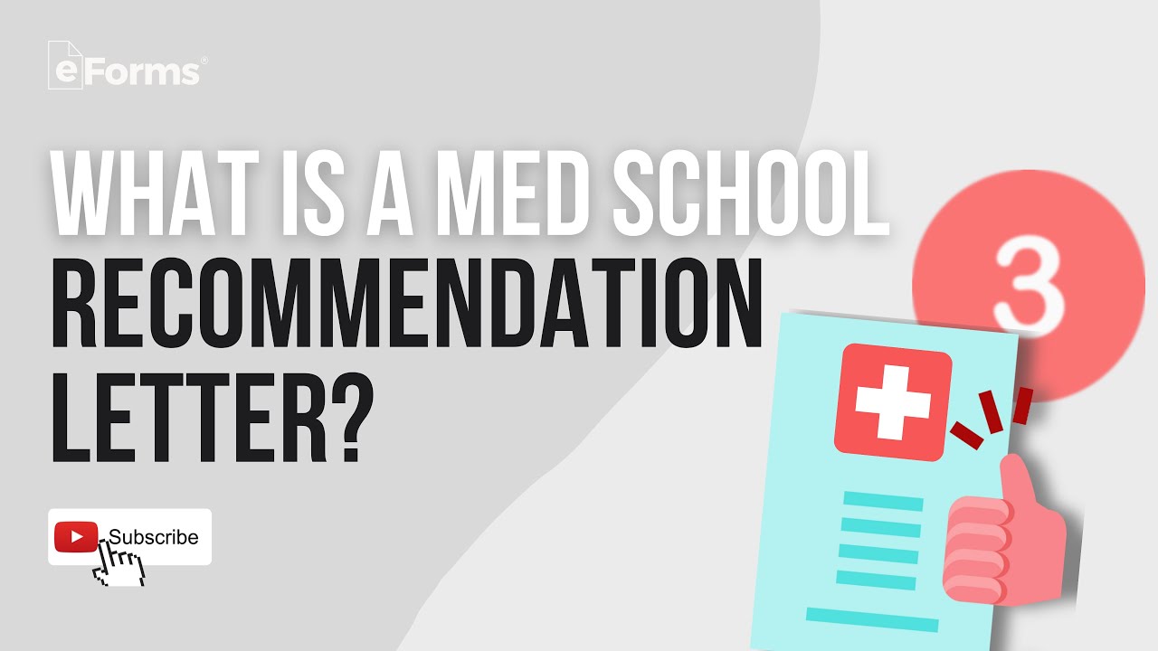 Free Medical School Letter of Recommendation Template - with