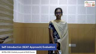28POs CSE-E Self-Introduction (SEAT Approach) Evaluation as part opf ESJS Course (CH-2) (08/08/26)