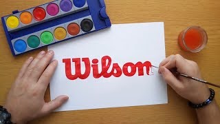 How to draw the Wilson logo