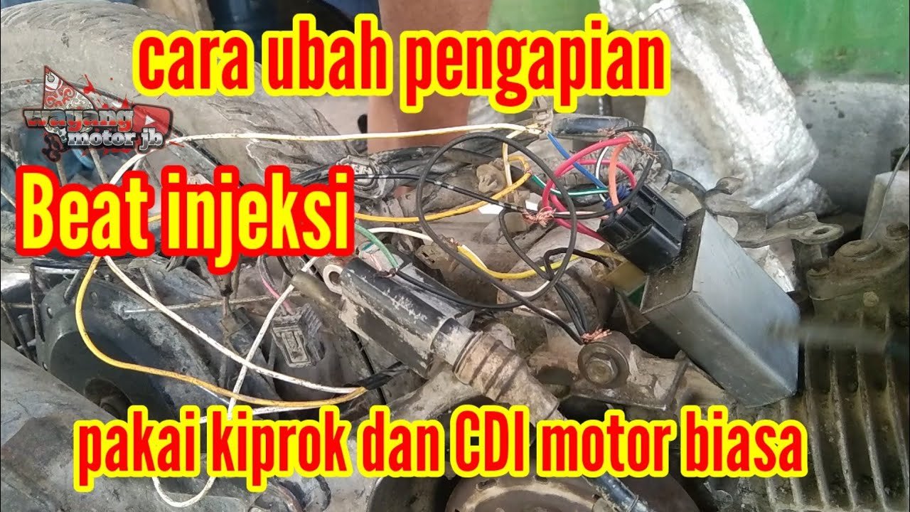 beat injeksi ubah pengapian pakai CDI Mio sporty//lebih mudah dan murah