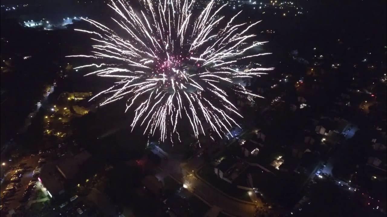 Plainview fireworks finale 2016 drone PoV YouTube