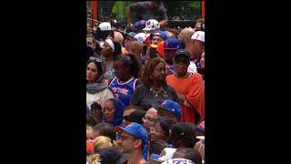 🏀 New York Knicks head coach, Mike Brown, at ticker-tape parade and celebration #MikeBrown #Knicks 🏀