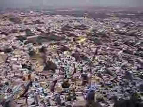 Overlooking Jodhpur city from Mehrangarh Fort.