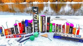 ✅🔥 MEGA TEST PETARDE / BOMBE in ICE❄️BIG FIRECRACKERS vs ICE ❄️Тест ПЕТАРД в РЕКЕ💥БОМБОЧКИ ПОД ВОДОЙ