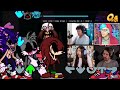 Youtubers reaction to Sonic.exe Mod | Triple Trouble (Friday Night Funkin)