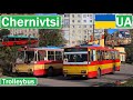 Ukraine , Chernivtsi trolleybus 2020 [4K]