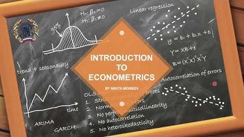 Introduction to econometrics (lecture 1)