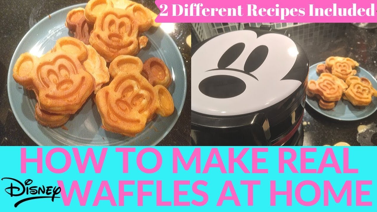 Mickey Mouse Waffle Maker!! Just like the Parks!! Disney DIY 