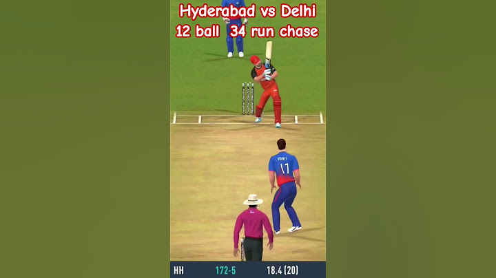 Hyderabad vs Delhi#Hyderabad run ches win#channel subscribe#tranding #shorts