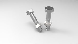 Tutorial of Design of Nut & Bolt in Solidworks