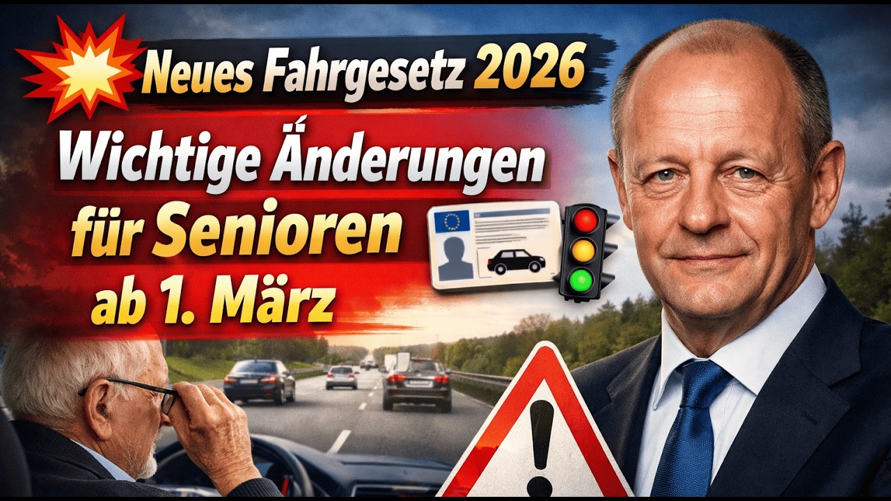 💥 Neues Fahrgesetz 2026 Wichtige Änderungen für Senioren ab 1. März