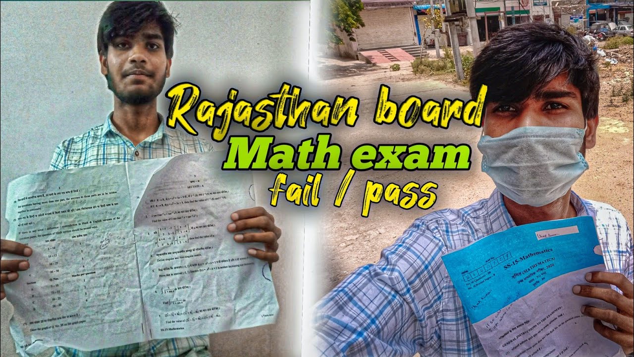 Rajasthan Board Math Exam VK Vlogs YouTube
