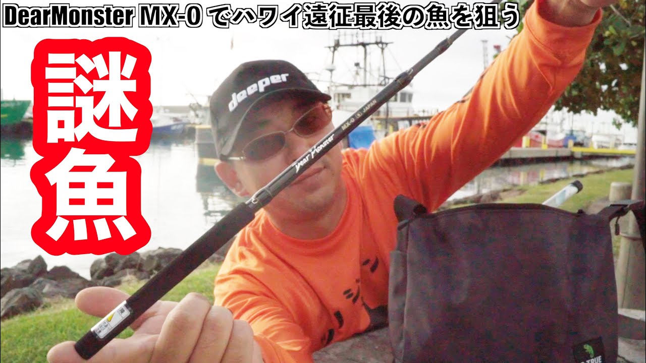 ハワイで万能ガイドレス竿を使ったら謎の魚が釣れた＃ディアモンスター #MX-0 #モンスターキス