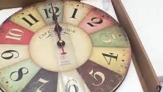 Vintage European Clock Wall Hanging Mute Round Clock screenshot 4