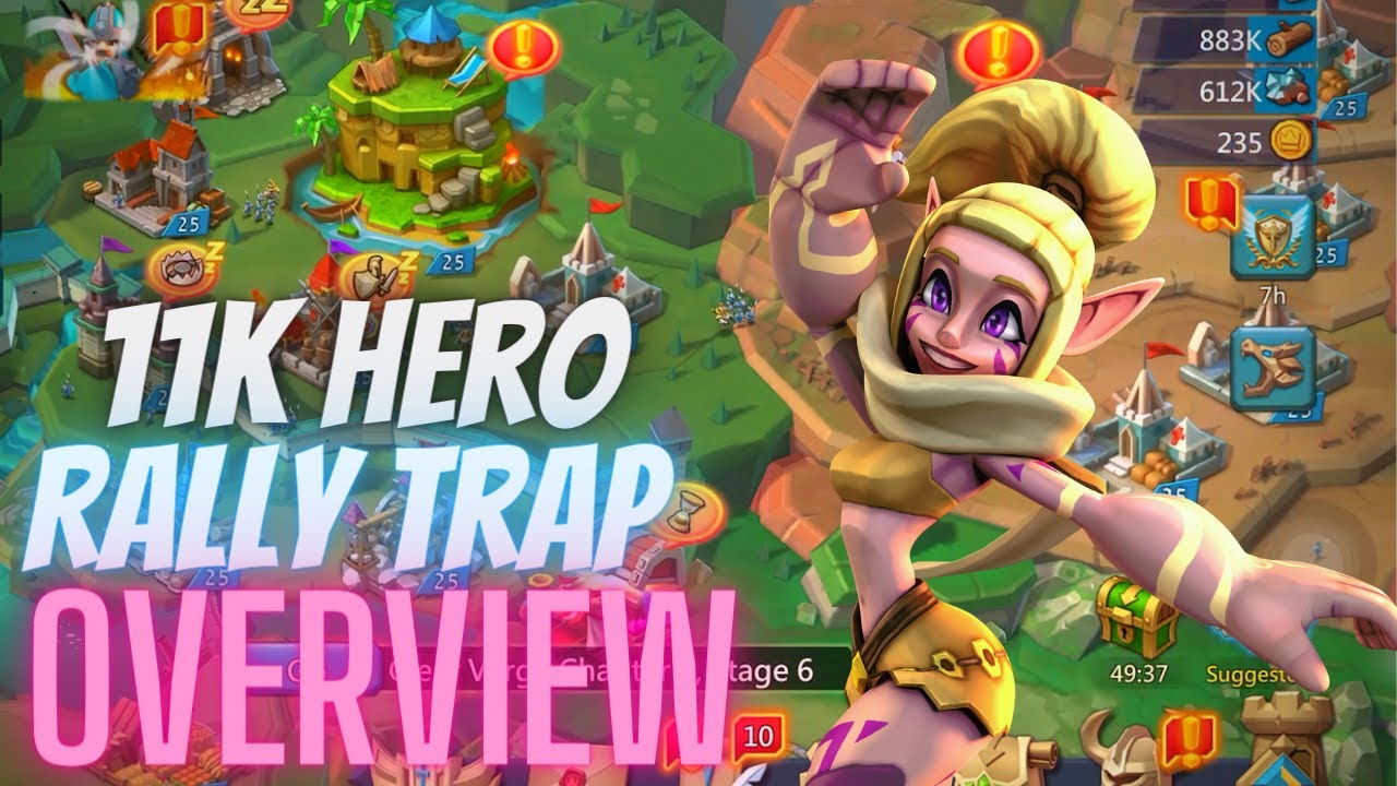 11k Mythic Champ Rally Trap Overview | Lords Mobile - YouTube