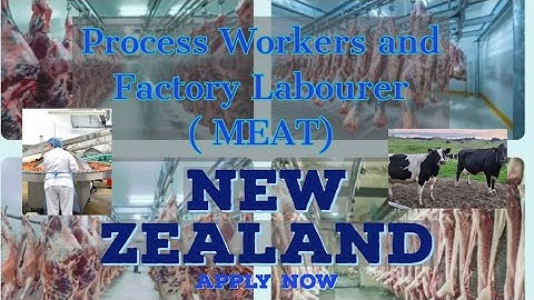 #Process Worker & Factory Labourers (Meat) NEW ZEALAND